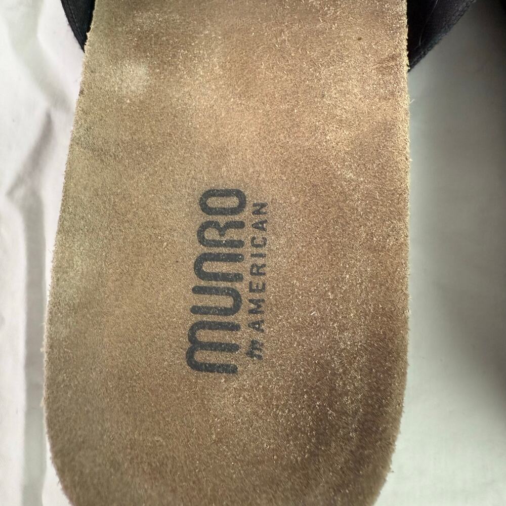 Munro American Women's 7.5 M Black Casita Slide Sandals Comfort Arch Support - Picture 7 of 8